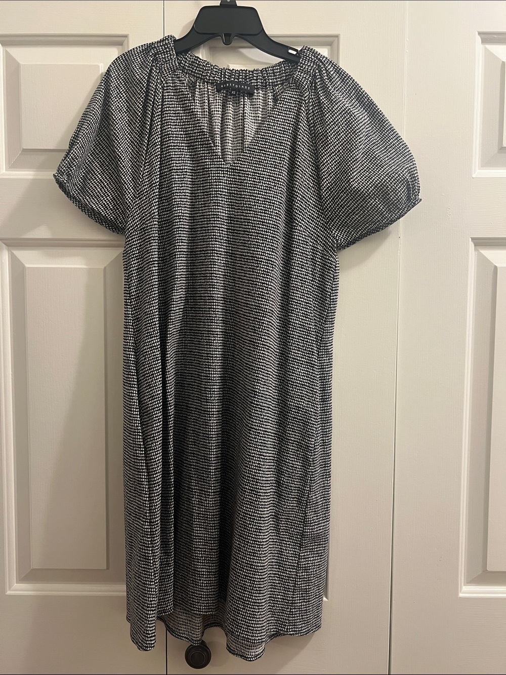 Abbey Glass Black and White checked dress size XS